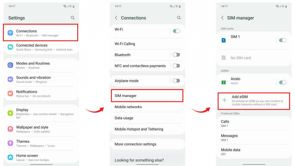 Samsung Esim Check